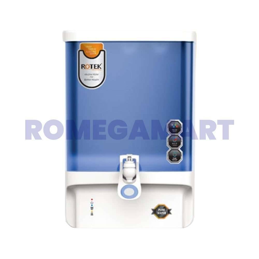 ROTEK Jade White With Blue 10 Liter Storage Water Purifier For Domestic Use - ZETTA WATER PURIFIER PRIVATE LIMITED