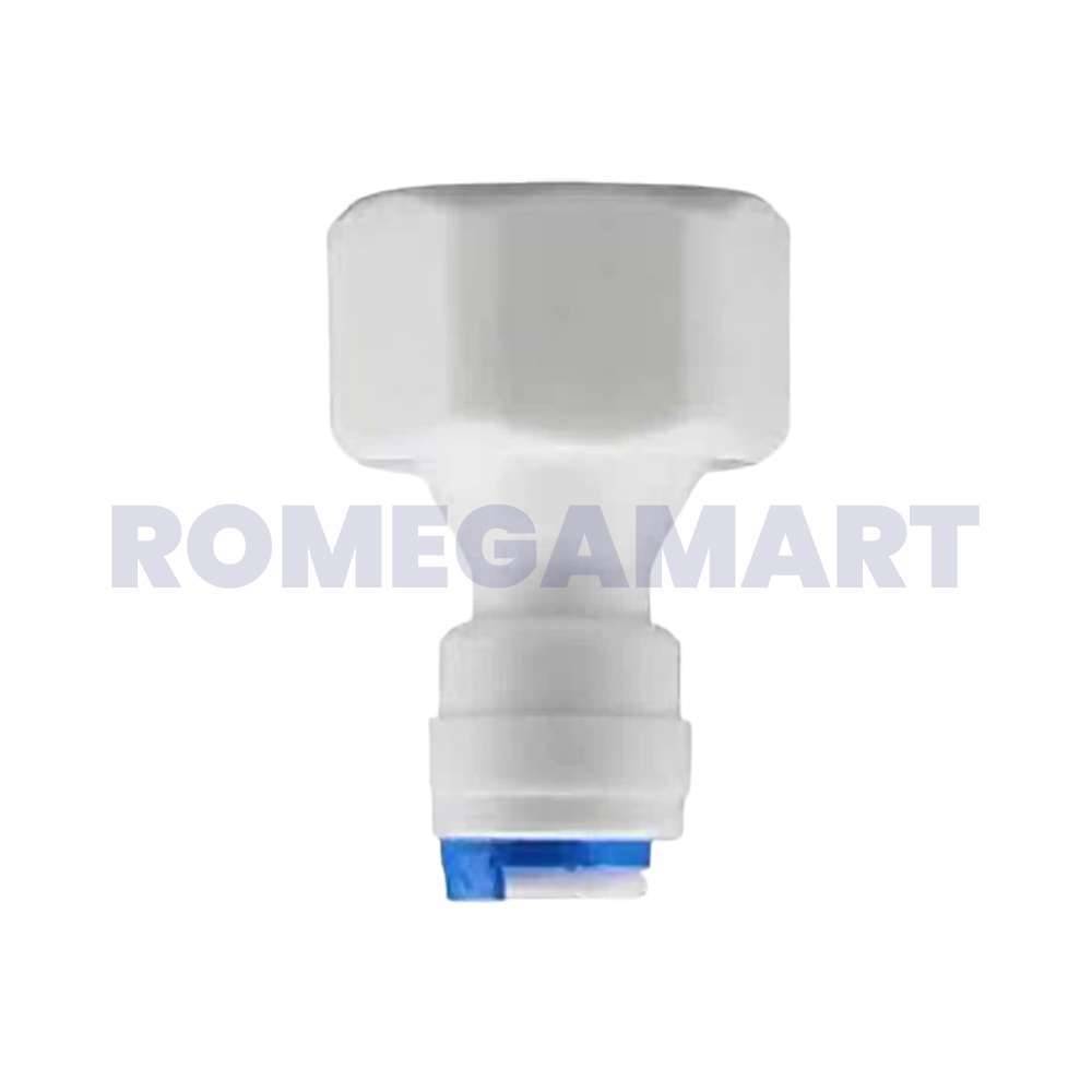 PVC Material Female Reducer Connector White Color use In Domestc RO - GTB JI WATER SOLUTION
