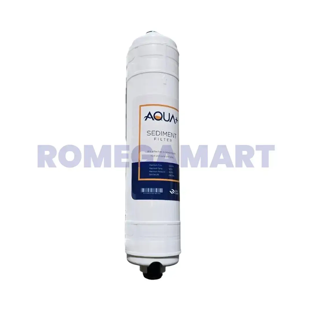 Aqua+ Sediment Filter White Color Suitable For Domestic Water Purifier - WAVE RO AQUA SOLUTION