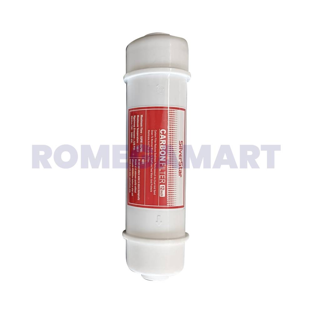 Silver Star Carbon Filter White Color Polypropylene Material Domestic Use - Sahej Multitrade Services