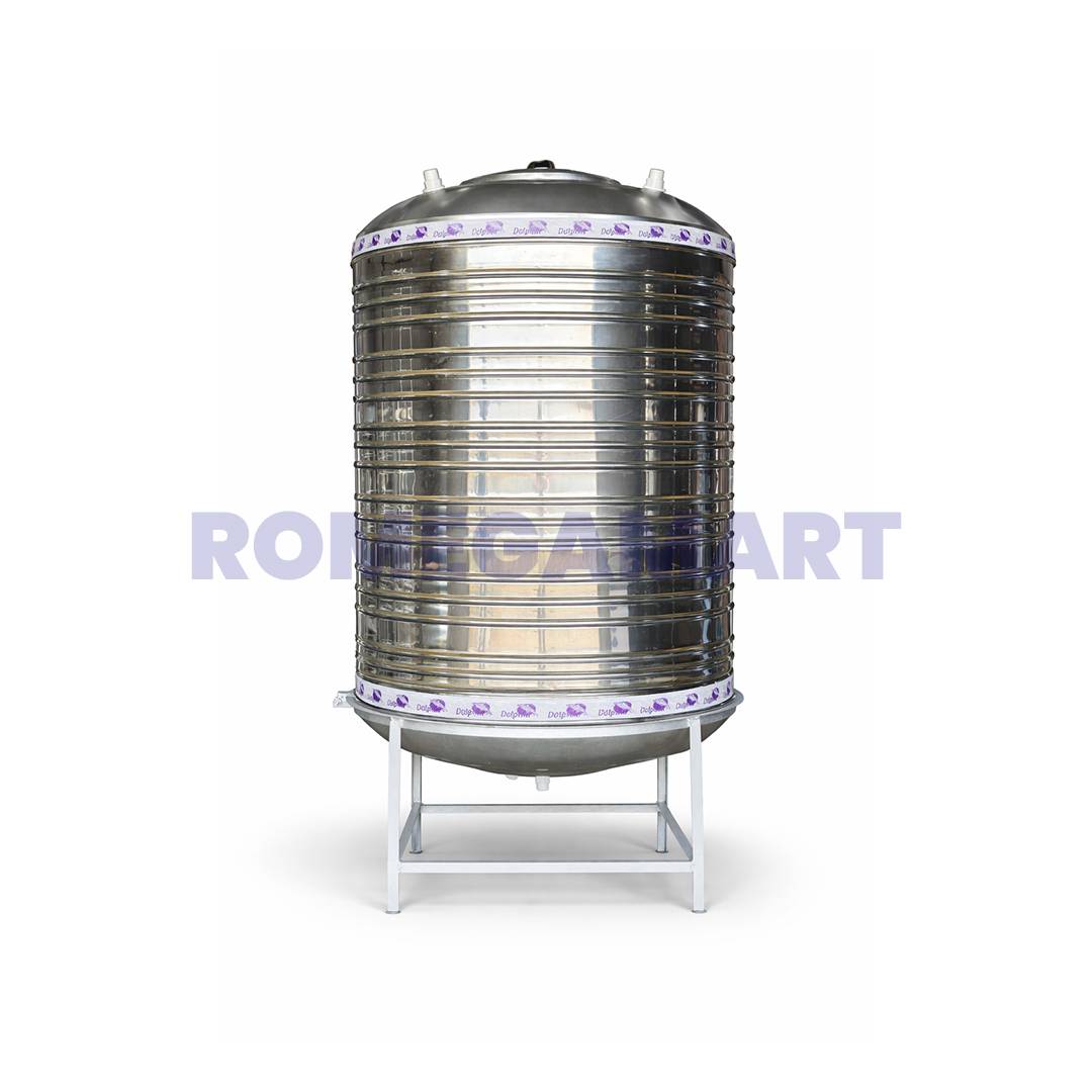 Dolphin 1000 Liter SS 304 Storage Tank For Industrial Use Silver Color - Darshan Industries International Pvt Ltd