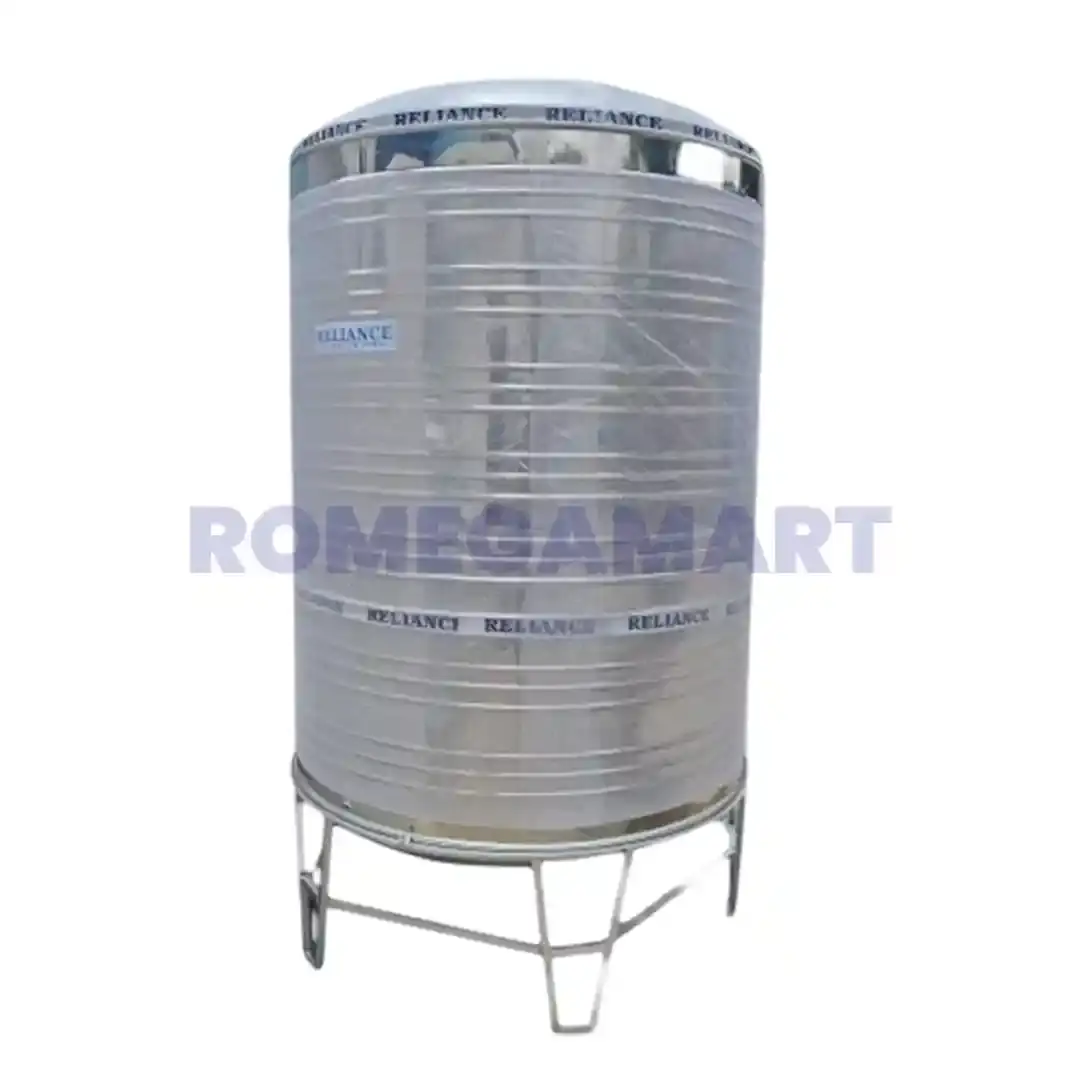 8000 Liter SS Storage Tank Silver Color Suitable For Industrial Use - Crystal Water Solutions