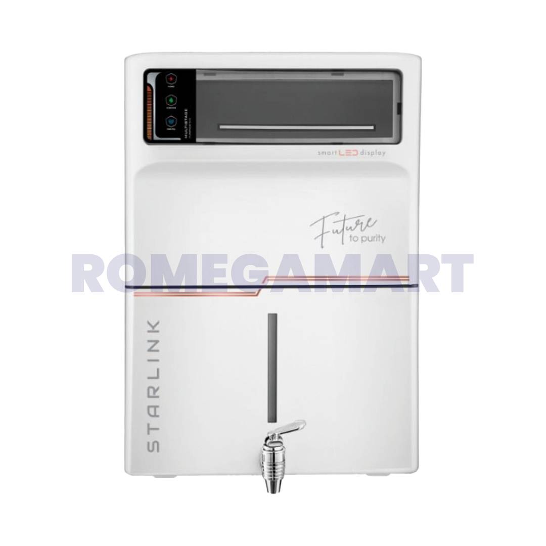 Starlink White With Black Color 8 Liter Storage Water Purifier For Domestic Use - A.R Enterprises