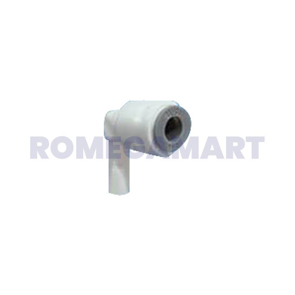 Stem Elbow Fitting Plastic Material White Suitable For Domestic RO Parts - JAZZ PURE WATER SOLUTION
