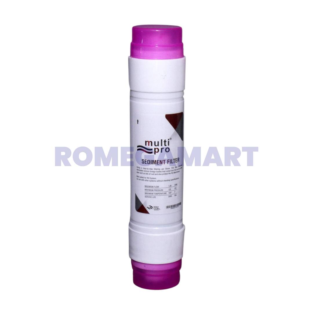 Multi Pro White Color Sediment Filter Material Polypropylene For Water Purifier - Divyansh Global RO