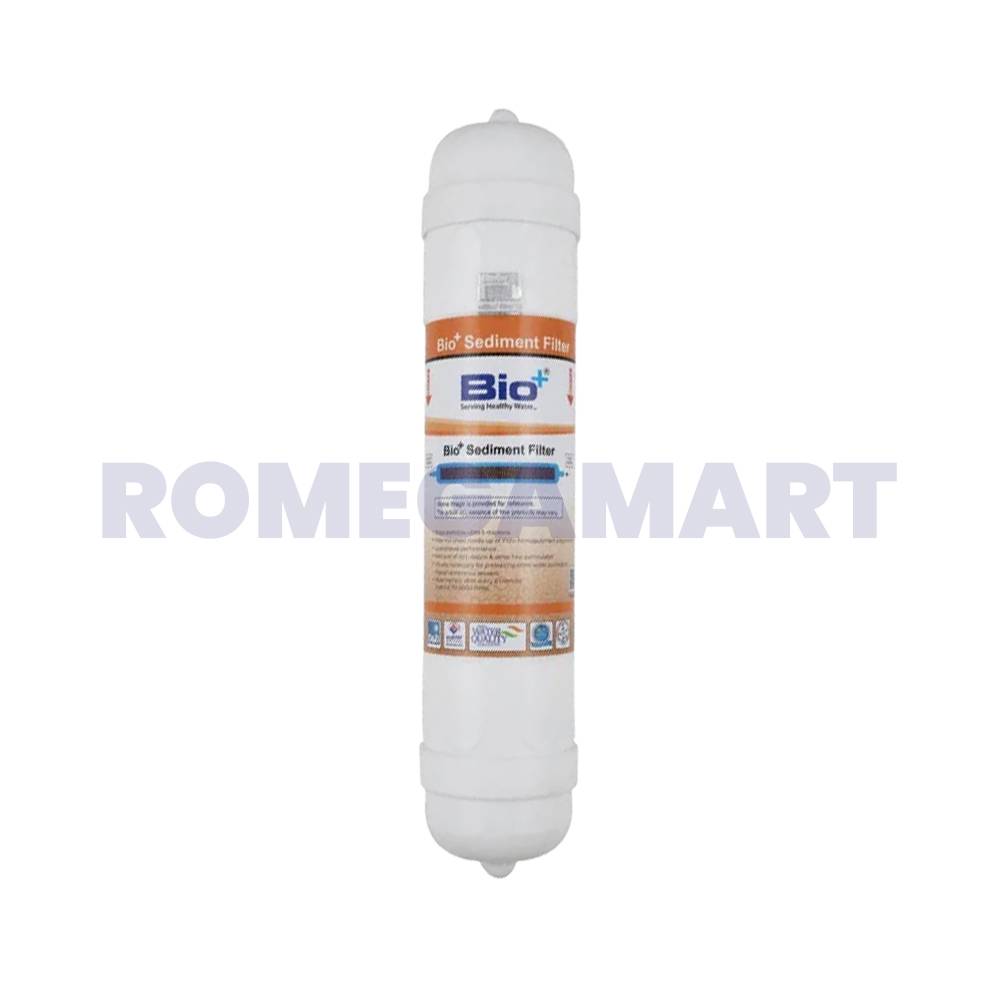 Bio+ 8 Inch Sediment Filter 2.5 Diameter Plastic Material For Domestic Use - AMBA SHAKTI ELECTRONICS