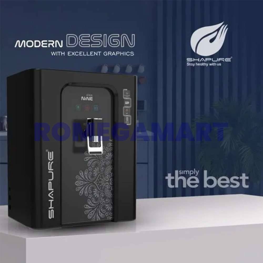 Shapure Aqua Nine 901 10 Liter Storage Best Water Purifier For Healthy Drinking Water Black Color - Sha Traders