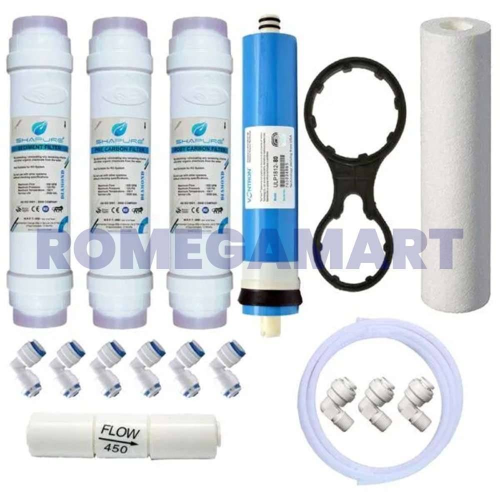 Shapure Best RO Vontron Membrane Kit Works Upto 1000 TDS Suitable For All Domestic RO - Sha Traders