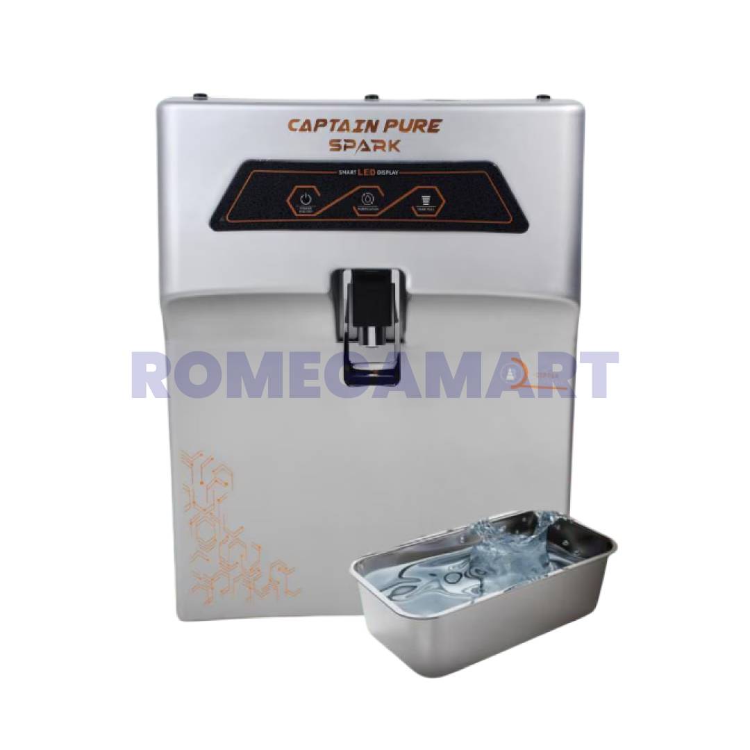 Captain Pure Spark 8 Liter White And Black Color Water Purifier - Mindcool Aqua