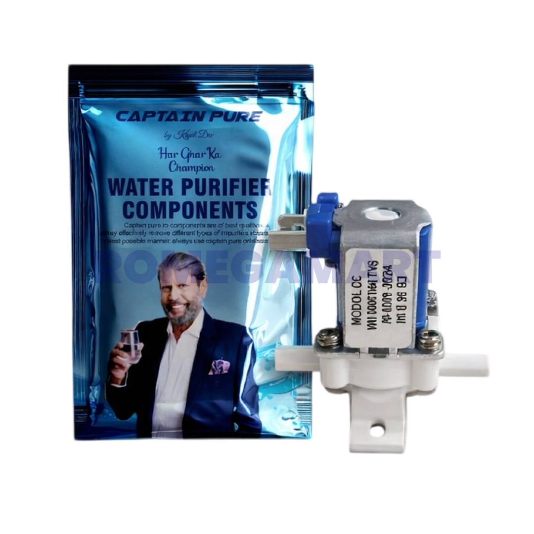 Captain Pure Solenoid Valve Blue Color Suitable For Domestic Water Purifier - Mindcool Aqua