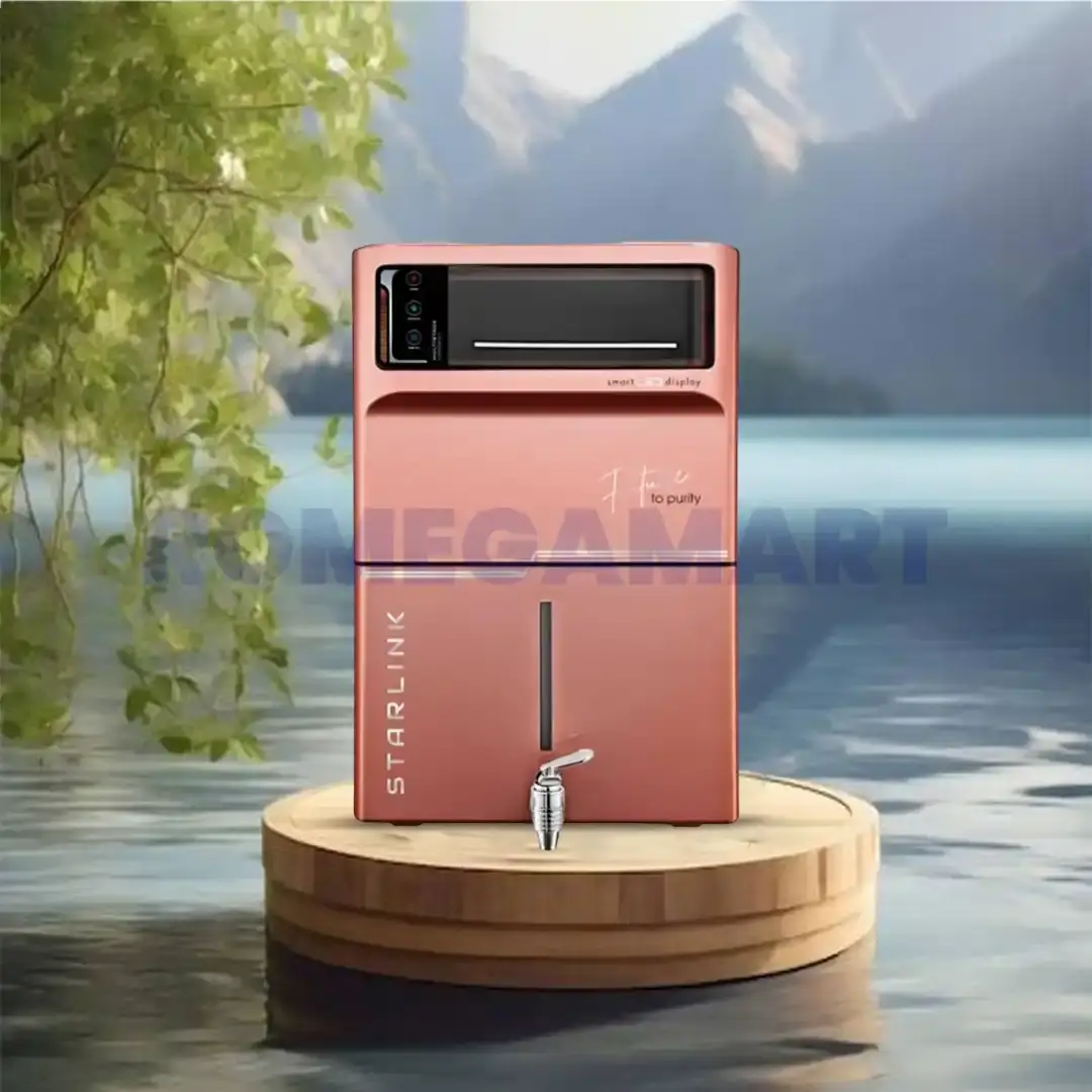 Starlink 8 Liter Storage Pink Color Ro Cabinet For Domestic Use - Jazz Pure Water Solution