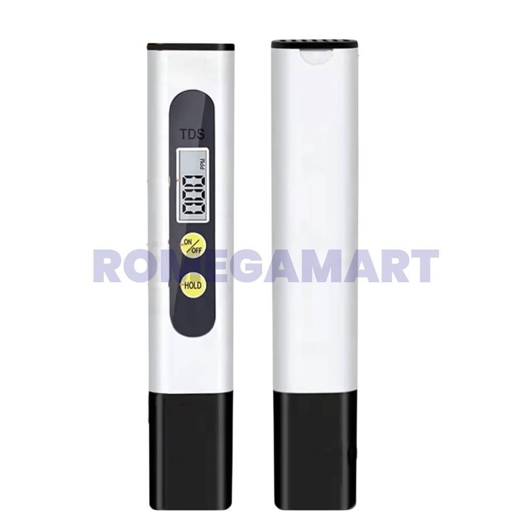 TDS Meter Plastic Material White Color LED Display Suitable For Domestic - Wave RO Aqua Solution
