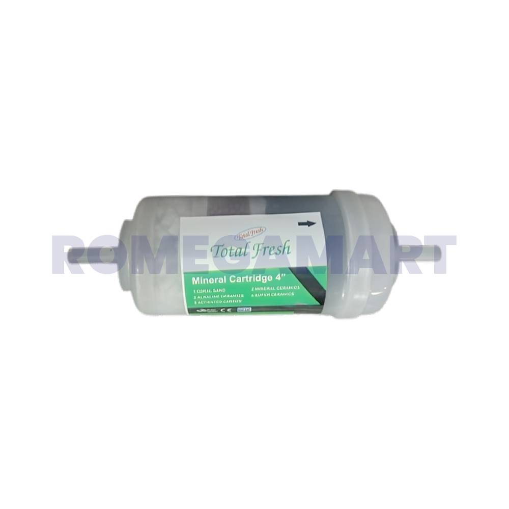 Total Fresh 4 Inch Mineral Cartridge 3 Stage White Color - Total Fresh Enterprises