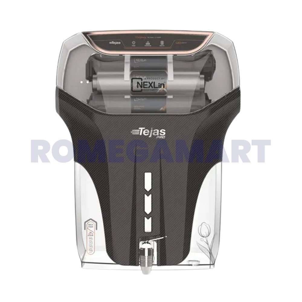 Nexlin Tejas White And Black Full Transparent 13 Liter Storage Domestic RO Cabinet - GTB JI WATER SOLUTION