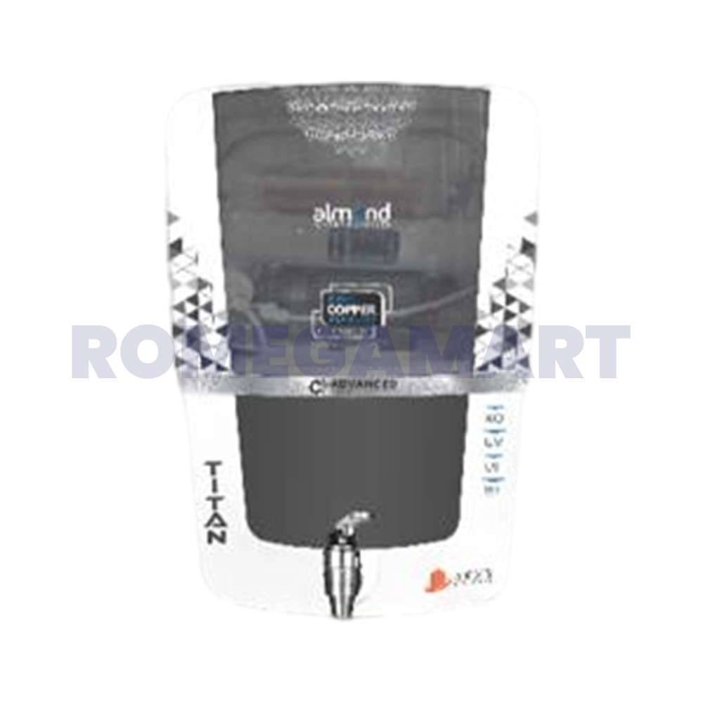 Titan Classic Almond RO+UV+COPPER+ALKLINE+TDS 12 Liter Storage Domestic Water Purifier ABS Plastic Material - GTB JI WATER SOLUTIONS