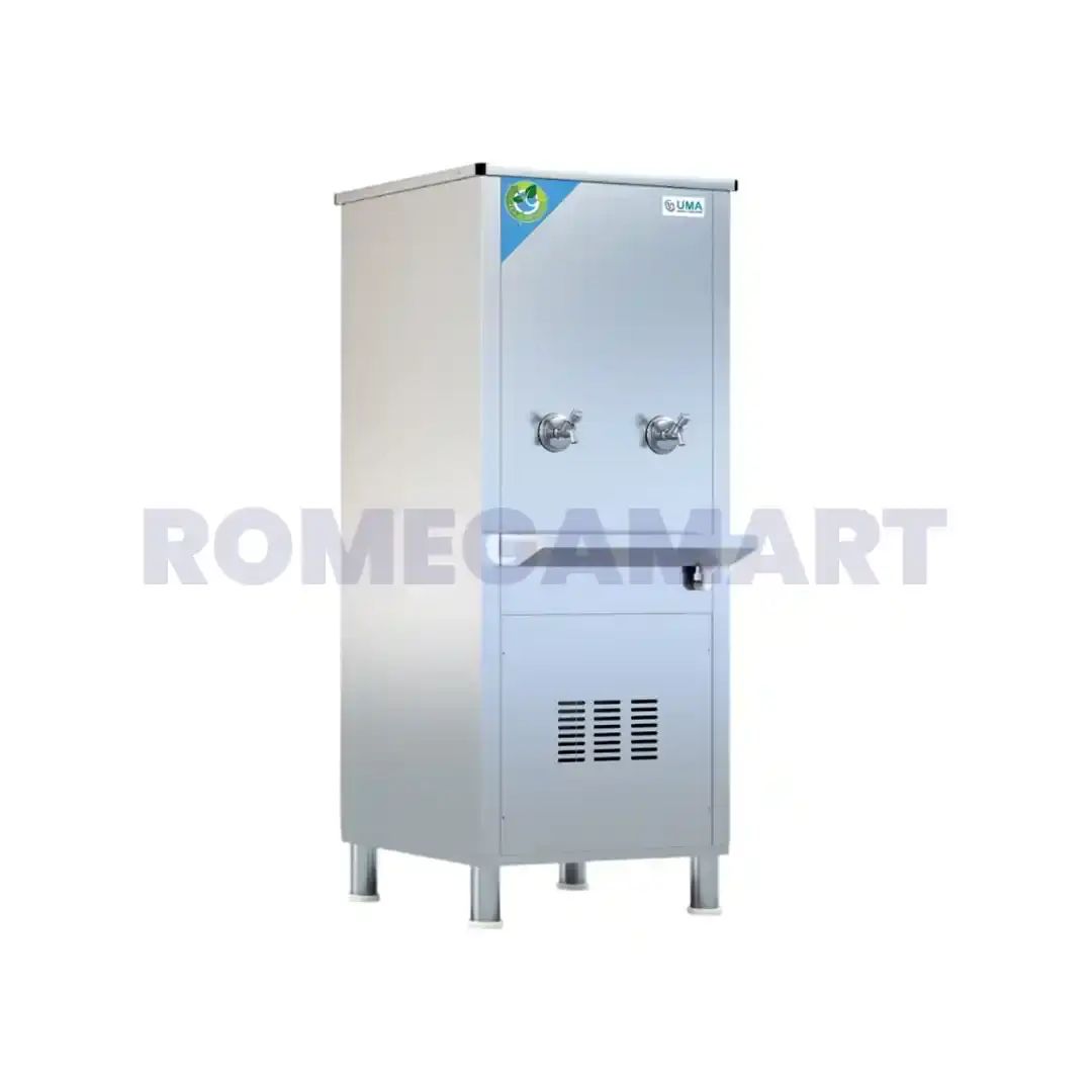 UMA USW-60 Liter Storage 2 Tap Water Cooler Stainless Steel Material - UMA Cooling Industries
