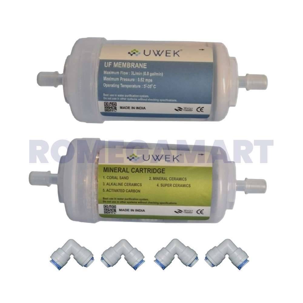 UWEK Combo Pack UF Membrane Filter Mineral Cartridge - CO ORBITAL INDIA 
