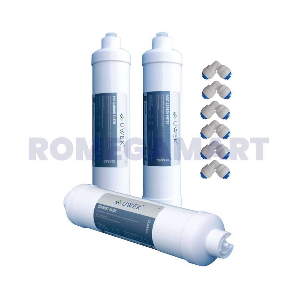 UWEK Inline Classic Pre Carbon Filter and Sediment Combo Pack - CO ORBITAL INDIA