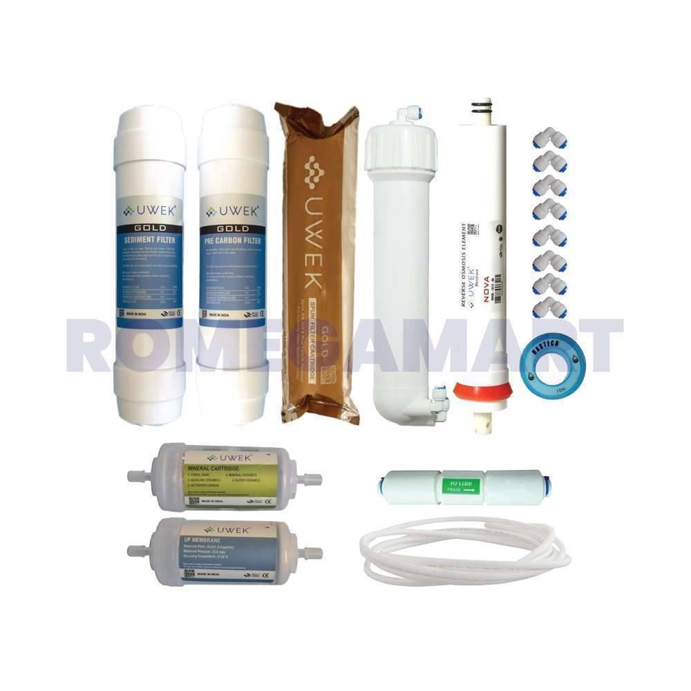 UWEK Maintenance Service Kit RO Water Purifier Suitable for RO Water Purifier Combo Pack - CO ORBITAL INDIA  