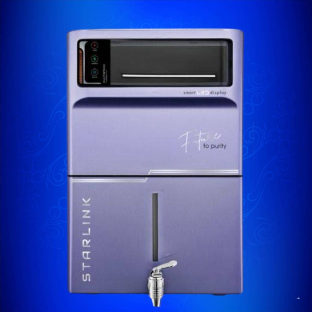 Starlink 8 Liter Storage Purple Color Ro Cabinet For Domestic Use - Jazz Pure Water Solution