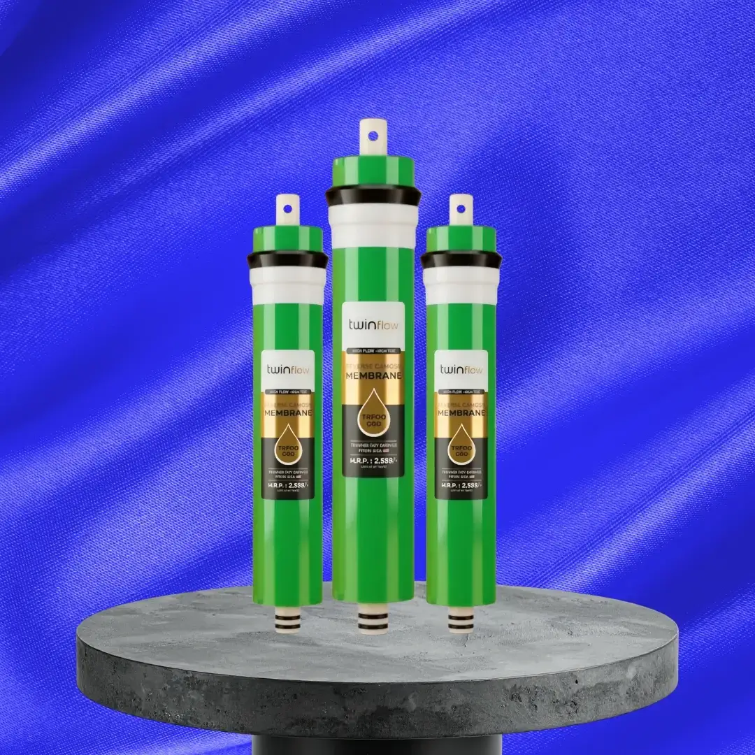 Twinflow 100 GPD Membrane in Green Color 13 Layer Workup to 2500 TDS Suitable For Domestic Water Filtration System - Dipayan Works & Products