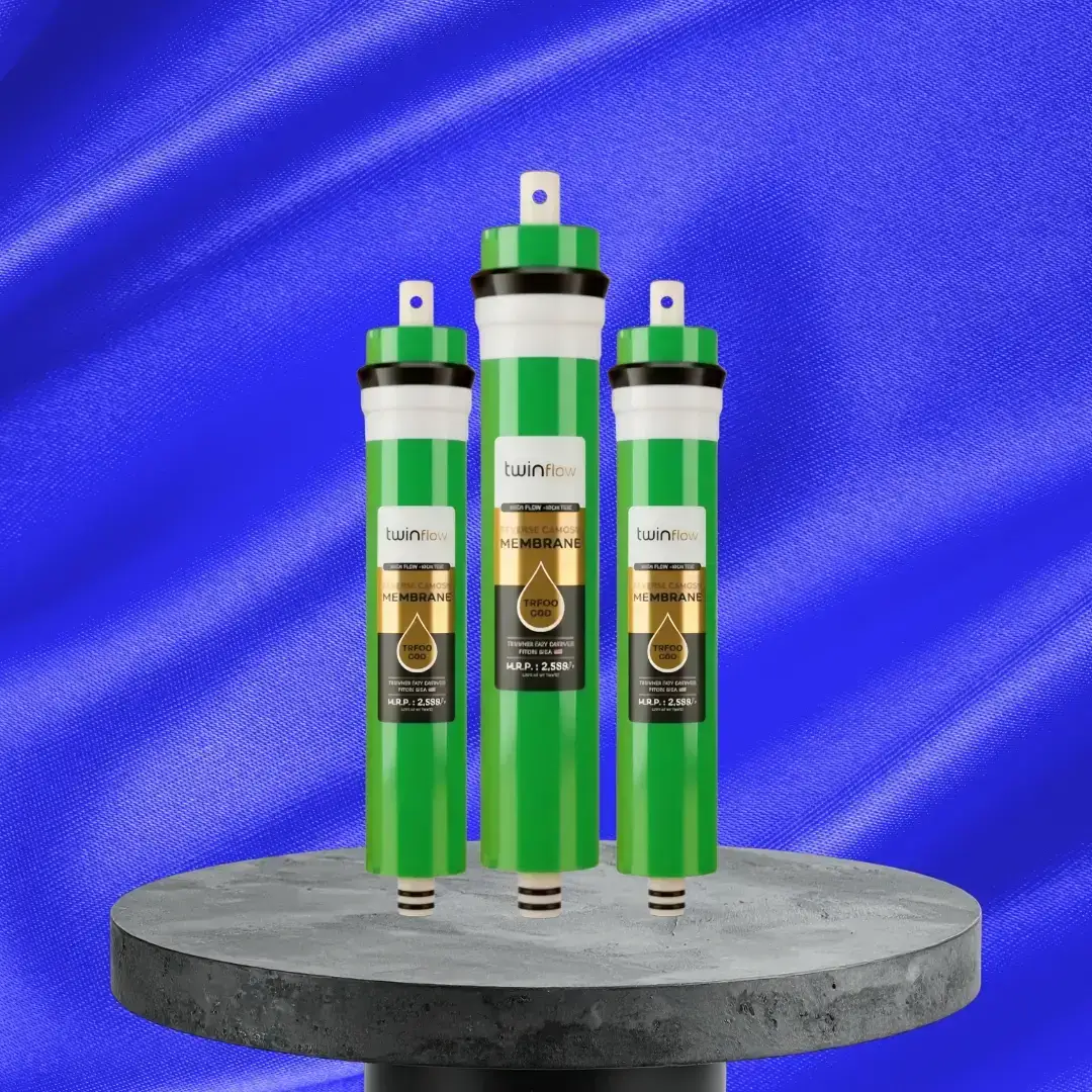 Twinflow 100 GPD Membrane in Green Color 13 Layer Workup to 2500 TDS Suitable For Domestic Water Filtration System - Dipayan Works & Products