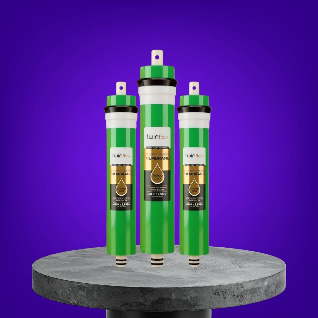Twinflow 100 GPD Membrane in Green Color 13 Layer Workup to 2500 TDS Suitable For Domestic Water Filtration System - Dipayan Works & Products