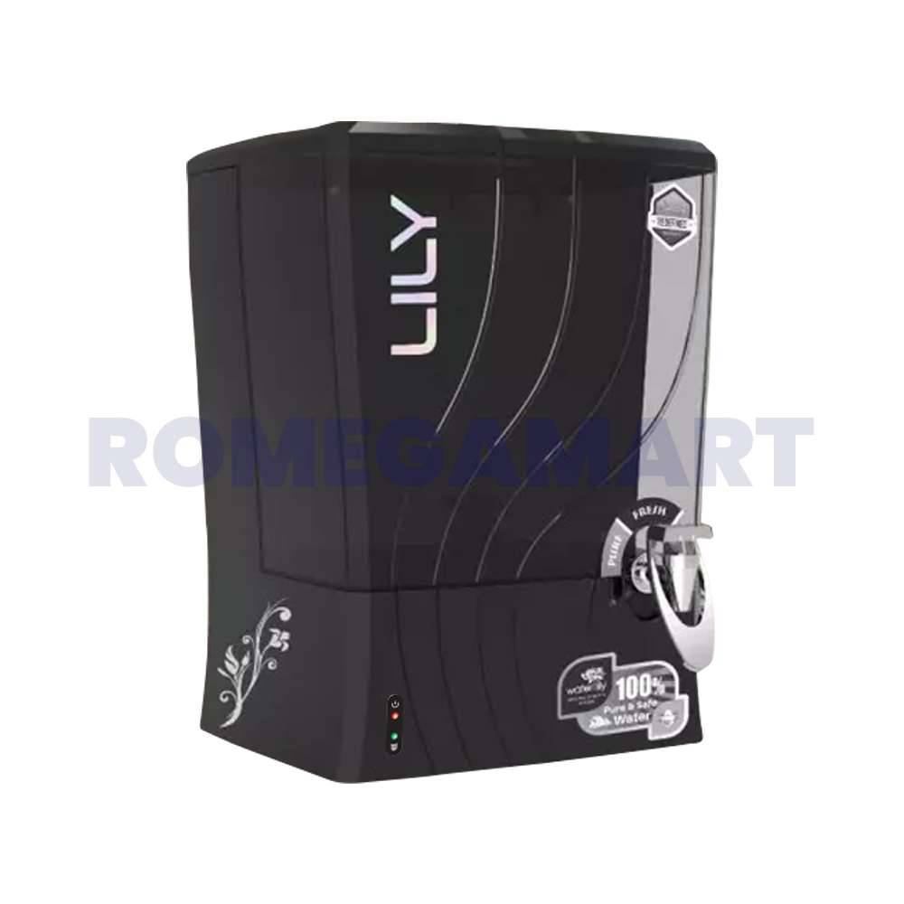 Water Lily Metalic Black 10 Liter Storage Cabinet ABS Plastic Material - SBRO SYSTEM