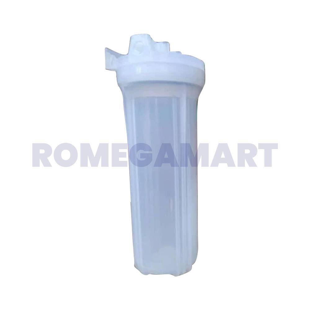 10 Inch Filter Housing White Transparent  Material Polypropylene For Domestic - Wave RO Aqua Solution