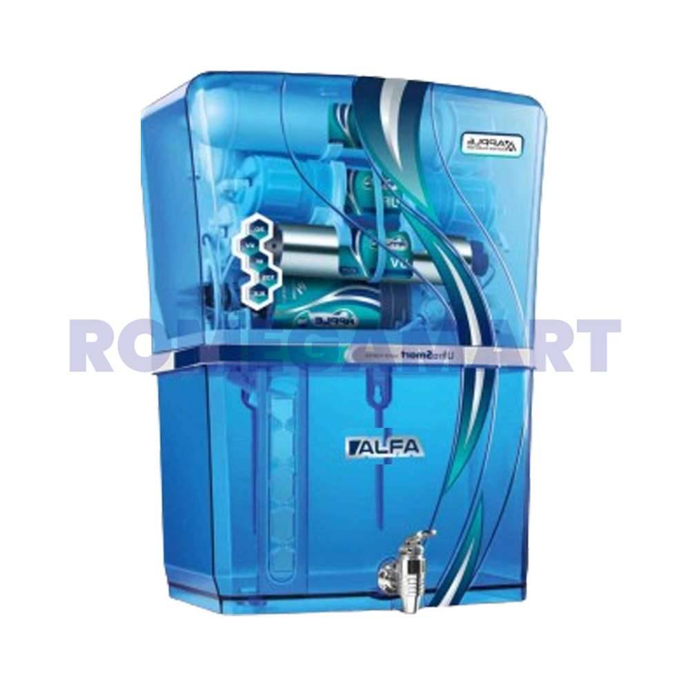 Apple Alfa Cabinet Transparent Blue 12 Liter Storage Material  Food Grade ABS plastic For Domestic Use - JAZZ PURE WATER SOLUTIONS