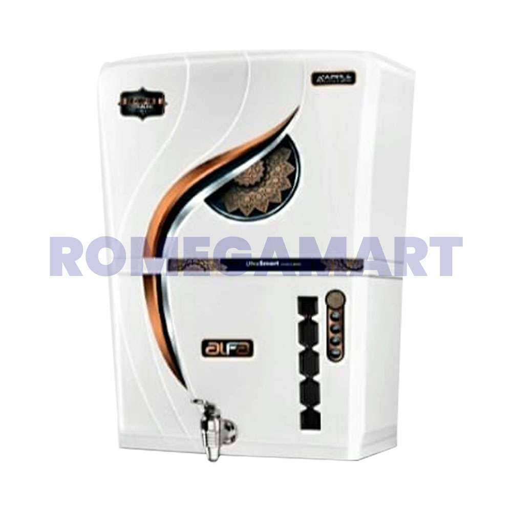 Alfa Apple White Color 12 Liter Storage Table Tab RO  Water Purifier For Domestic Use - DIVYA ENTERPRISES
