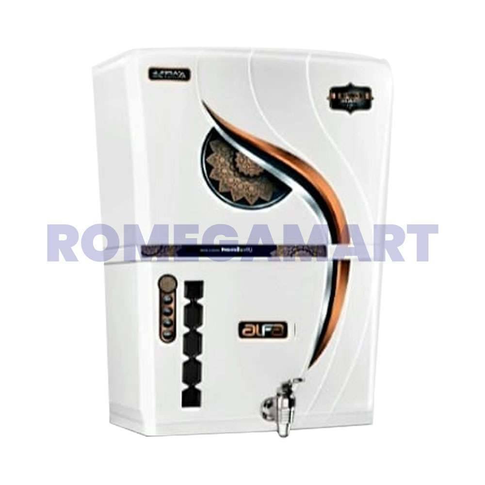 Alfa Apple White Color 12 Liter Storage Table Tab RO  Water Purifier For Domestic Use - DIVYA ENTERPRISES
