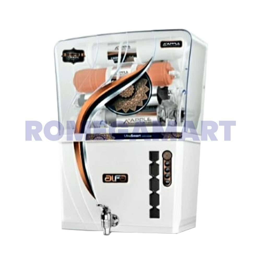 Alfa Apple White Transparent Table Tab Color 12 Liter Storage Water Purifier For Domestic Use - DIVYA ENTERPRISES