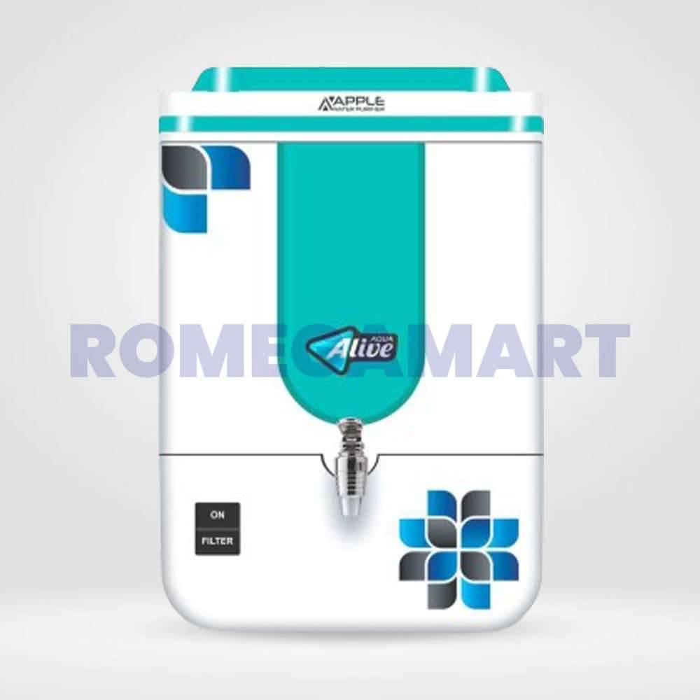 Apple Alive RO Water Purifier ABS Food Plastic Material Green Color 10 Liter Storage Suitable For Domestic - JAZZ PURE WATER SOLUTIONS