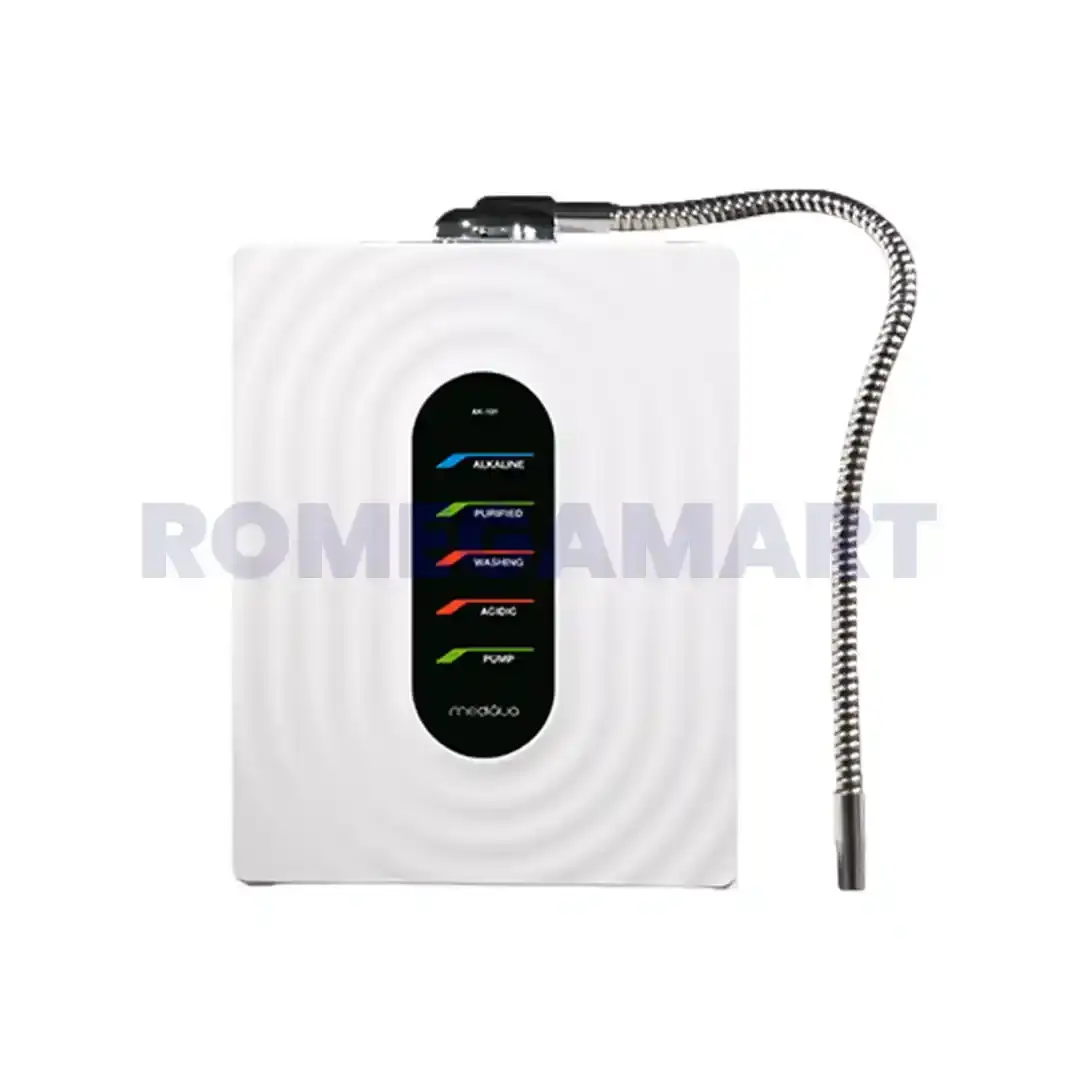 Mediqua AK 101 White Color Alkaline Water Ionizer 3 Solid Titanium Plates For Domestic Use - PM India Water Technologies