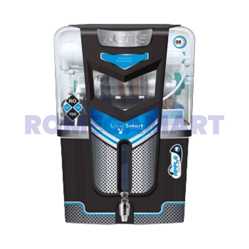 Apple Altis Domestic RO Cabinet 13 Liter Storage Black Color ABS Plastic Material - GTB JI WATER SOLUTION 