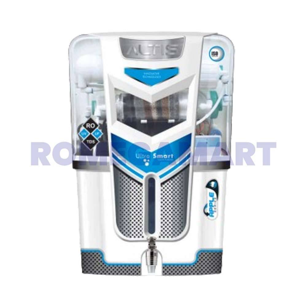 Apple Altis Domestic RO Cabinet White Color 13 Liter Storage ABS Plastic Material - JAZZ PURE WATER SOLUTIONS