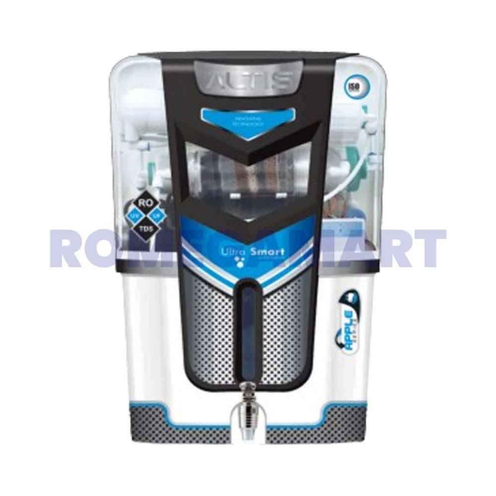 Apple Altis 13 Liter Storage White And Black Domestic RO Cabinet ABS Plastic Material - JAZZ PURE WATER SOLUTIONS