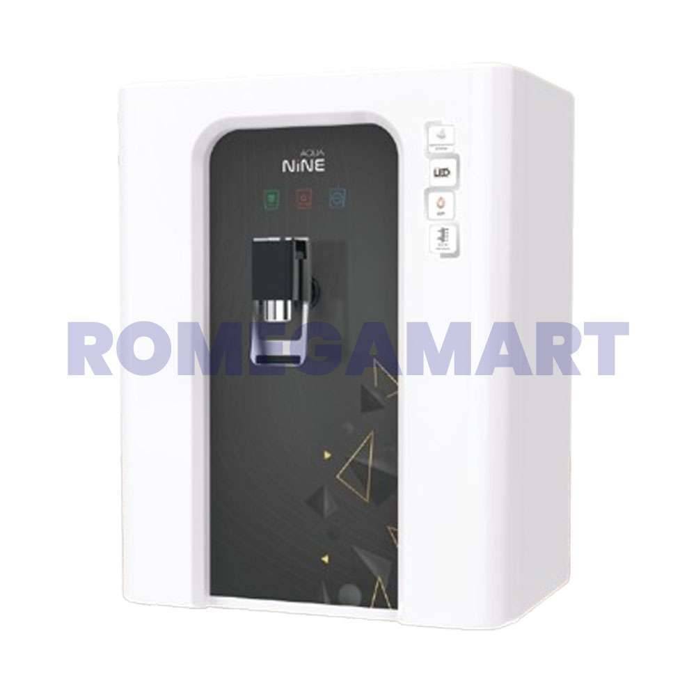 Aqua Nine  N 301 White With Black Color Cabinet 12 Liter Storage For Domestic Use - EARTH RO SYSTEM