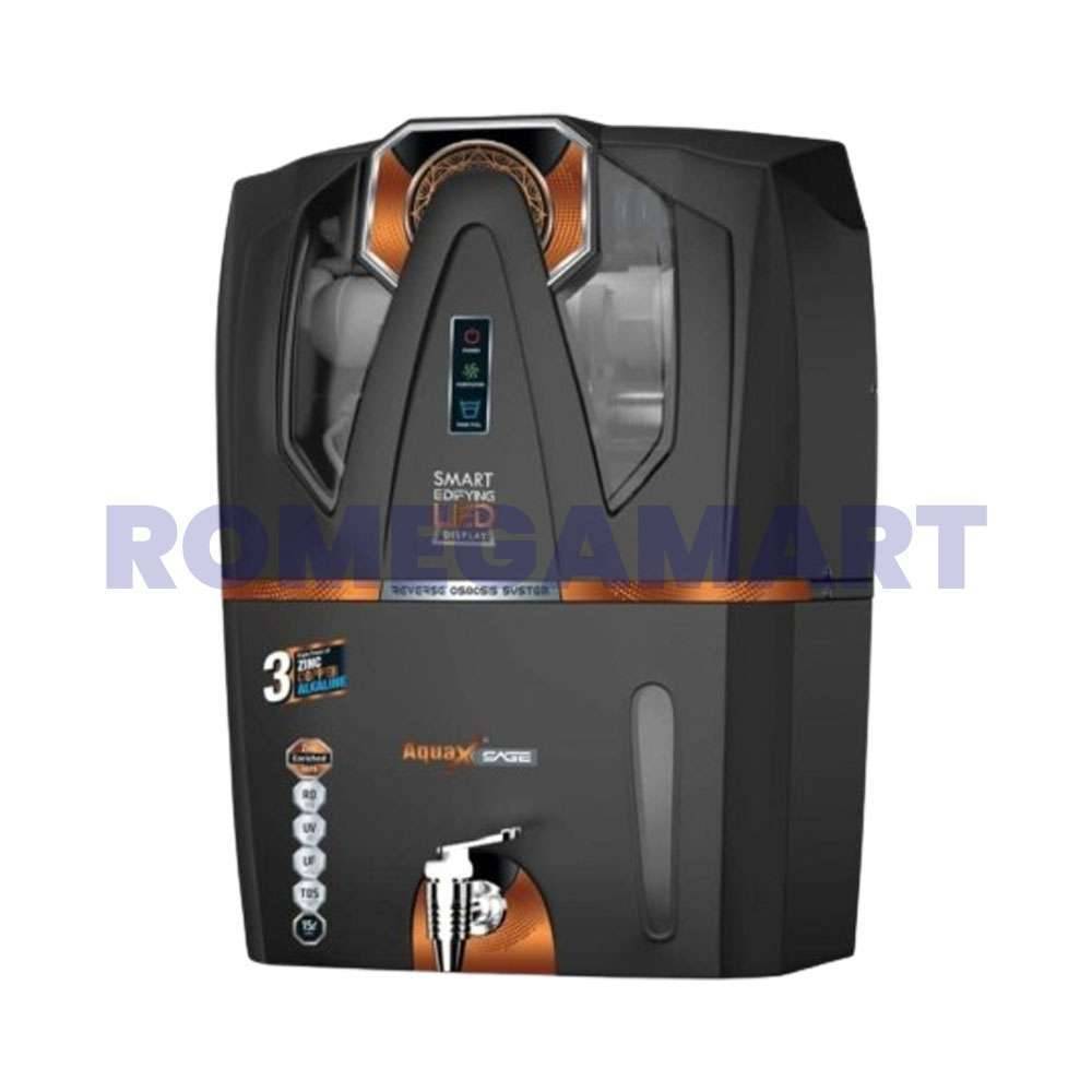 Aqua X Sage Black Color Cabinet 15 Liter Storage For Domestic Use - EARTH RO SYSTEM