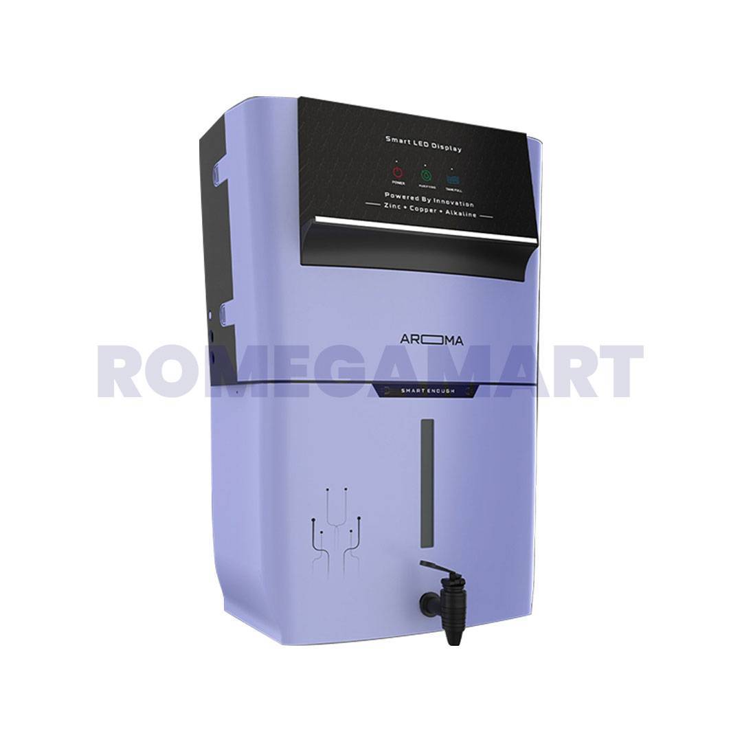 Aroma Purple Color RO+UV+ALKALINE 12 Liter Storage RO Cabinet With For Domestic Use - Chandausi RO & Care Centre