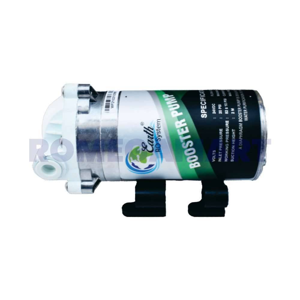 Earth RO System 100 GPD Booster Pump Silver Color For Domestic RO - EARTH RO SYSTEM