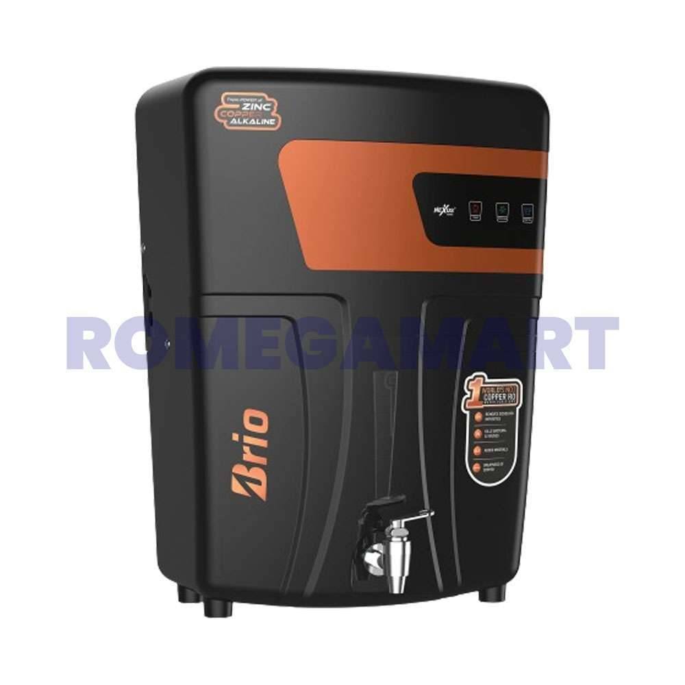 Nexus Brio Water Purifier 12 Liter Storage Black With Copper For Domestic Use - Divya Enterprise  