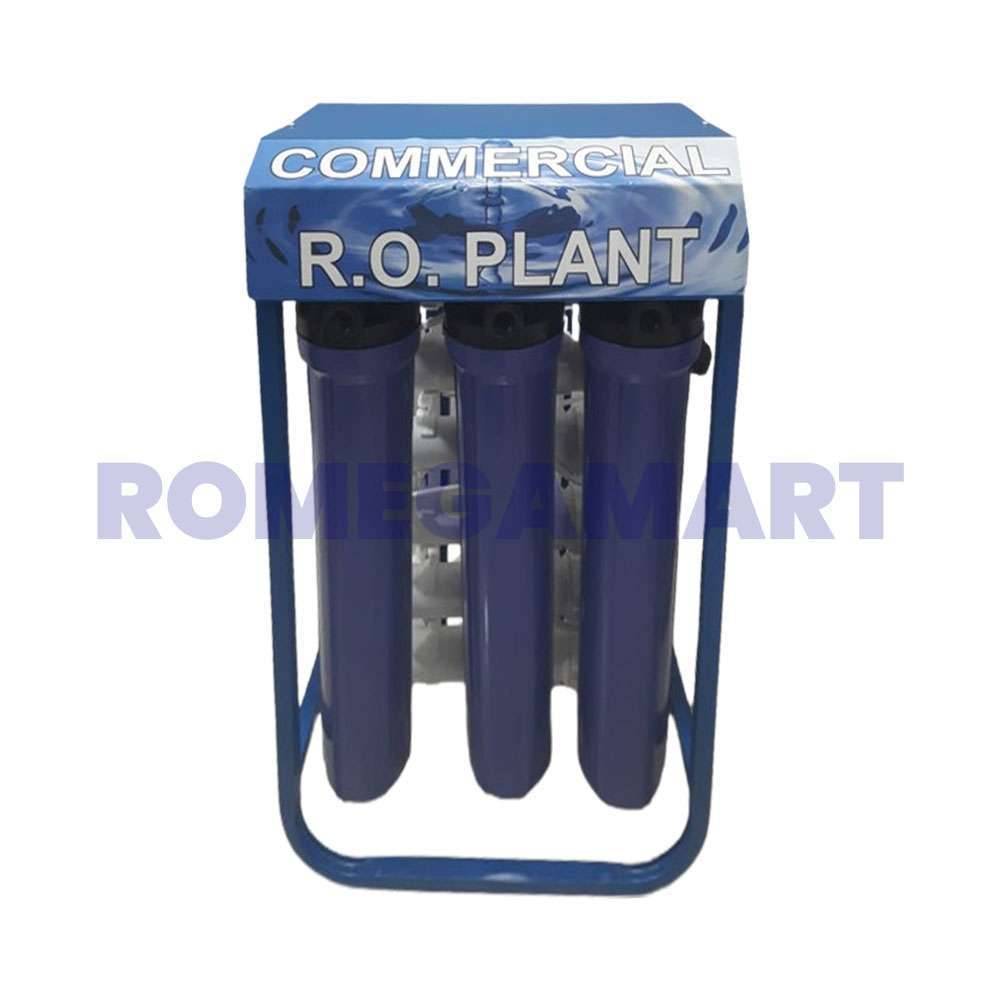50 LPH Commercial RO Plant Blue Color FRP Material For Commercial Use - Divya Enterprises  