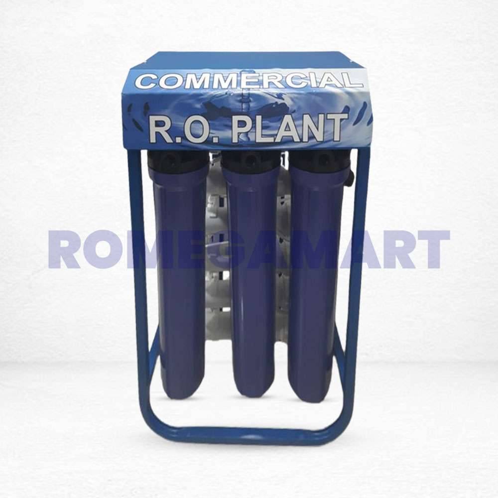 50 LPH Commercial RO Plant Blue Color FRP Material For Commercial Use - Divya Enterprises  