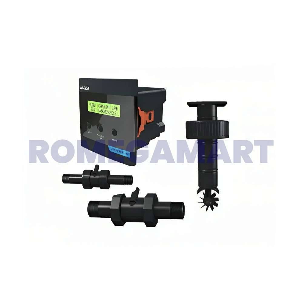 Aster FT650 Flow Meter For Water Plastic Body Black Color - Ayush Aqua System