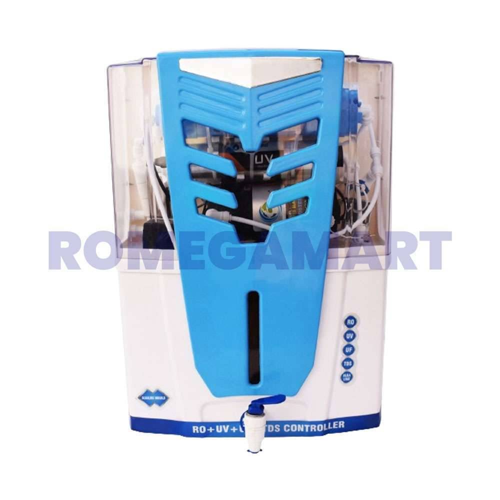 Delta Cabinet White With Blue Transparent Body 15 Liter Storage For Dometic Use - EARTH RO SYSTEM