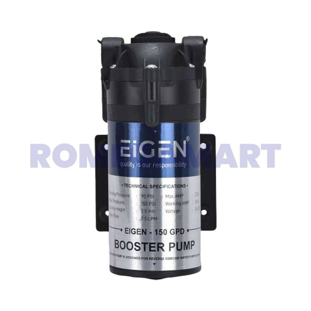 EIGEN 150 GPD Booster Pump Black Color Suitable For Domestic RO - JAZZ PURE WATER SOLUTIONS