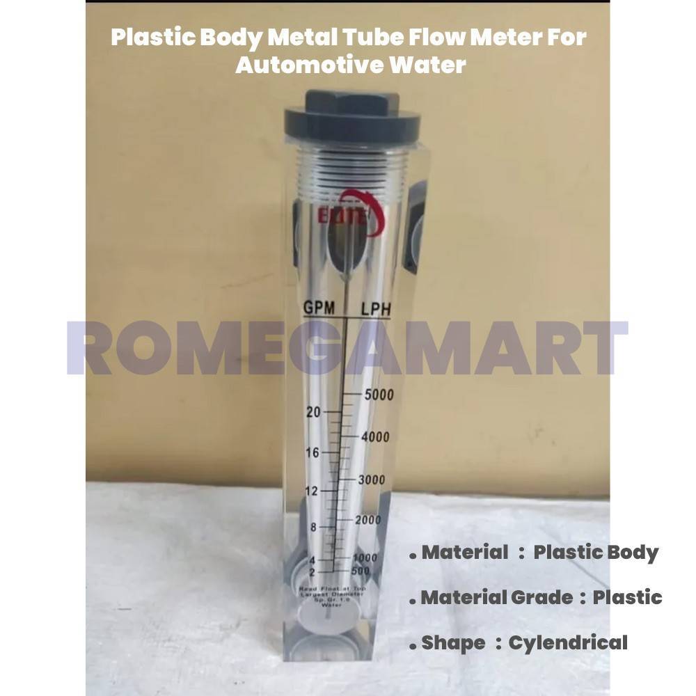 Plastic Body Metal Tube Flow Meter Automotive Water - NECSAL RO SERVICES