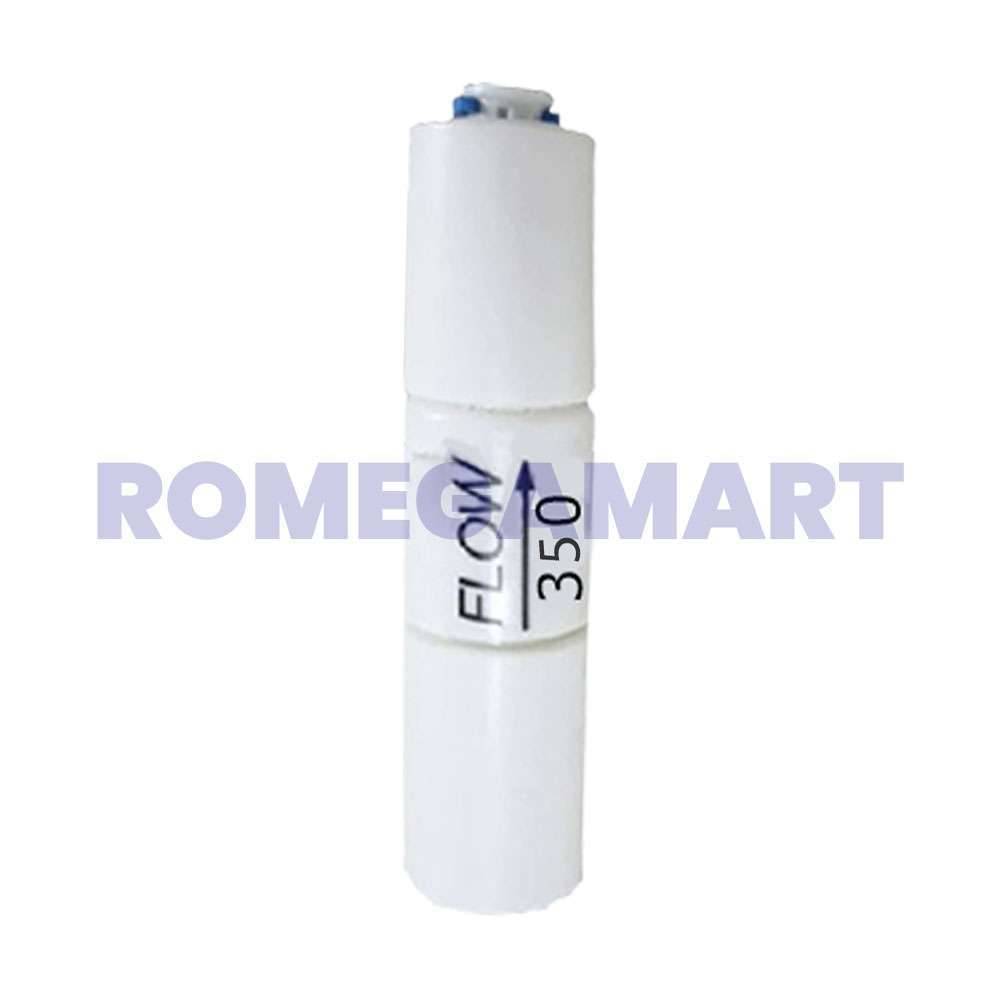 Flow Restrictor 350 White Color Food Grade Plastic Material For Domestic Use - Divya Enterprises 